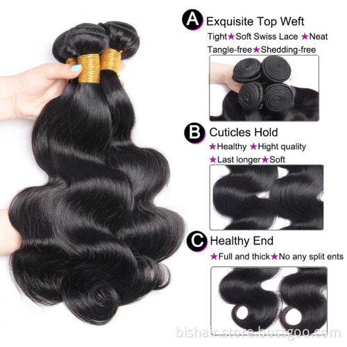 Wholesale Brazilian Body Wave Hair 3 Bundles Natural Human Hair Weave Bundles Cuticle Aligned Raw Unprocessed Hair Bundles